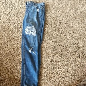 Old Navy Blue Distressed Skinny Jeans